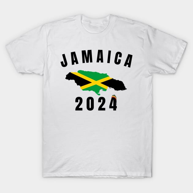 Retro Jamaica Family Vacation 2024 Jamaican Holiday Trip T-Shirt by GloriaArts⭐⭐⭐⭐⭐